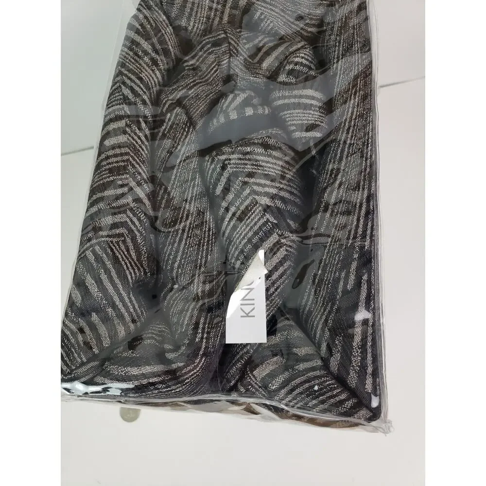 Hudson Park Collection King comforter cover Deco Fan New in Package
